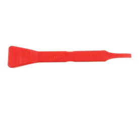 235072 Red Ergonomic 6.70" Double Edge (0.20" & 1.20") Celcon Plastic Sealant Scraper