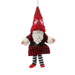 6011327 Possible Dreams Gnome Ornament- Gnome wearing moose hat