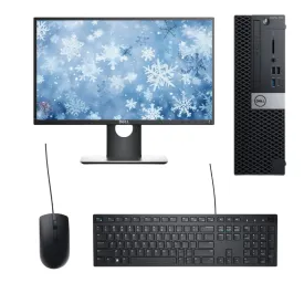 Bundle | Dell Optiplex 7060 i5 Gen 8 Desktop | Dell 22" Monitor | Dell Keyboard/Mouse | Windows 11