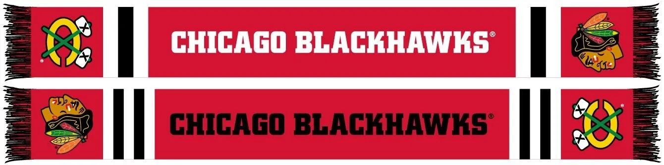 CHICAGO BLACKHAWKS SCARF - Home Jersey HD Woven