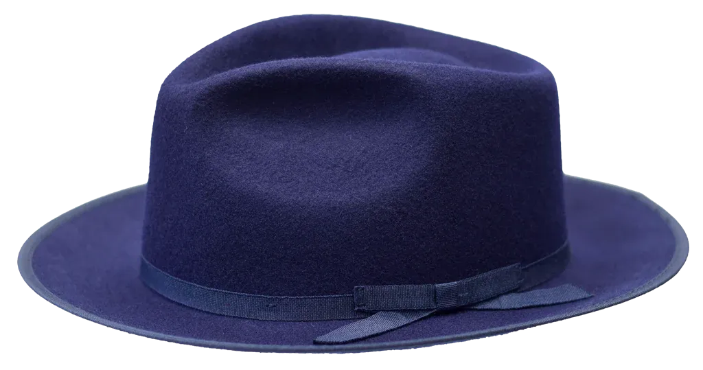 Duvall Wool Classic Brim Teardrop Crown Snap Brim Hat by Bruno Capelo