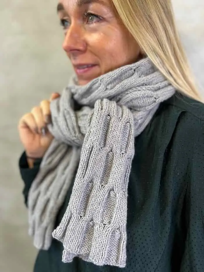 Gitter scarf by Hanne Falkenberg, No 2 knitting kit