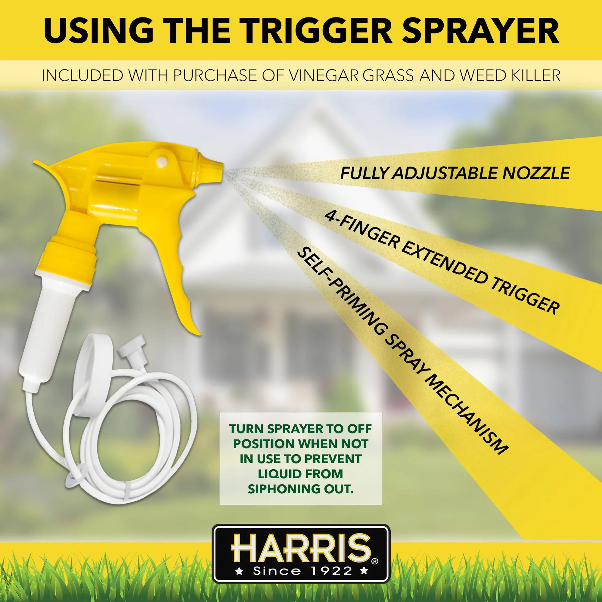 Harris Vinegar Weed Killer, 1 Gallon with Sprayer