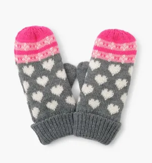 Hatley Winter Heart Fleece Mittens