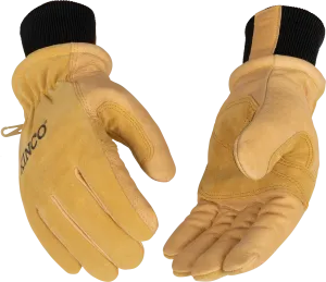 Lined Premium Grain & Suede Pigskin Ski Glove