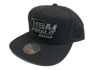 Los Angeles Lakers Mitchell & Ness 2002 NBA Finals Flat Bill Snapback Hat Cap