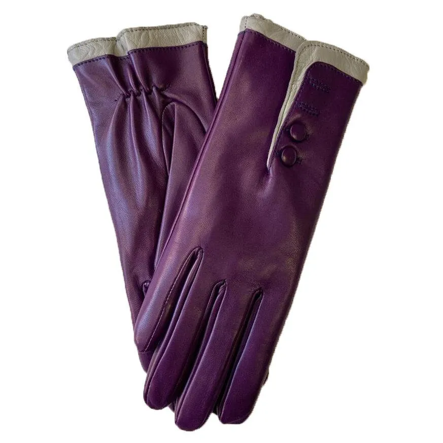 Maya 2 - Women's Fur Lined Leather Gloves