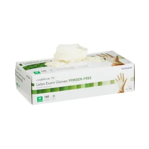 McKesson Confiderm® Latex Exam Glove, Medium, Ivory