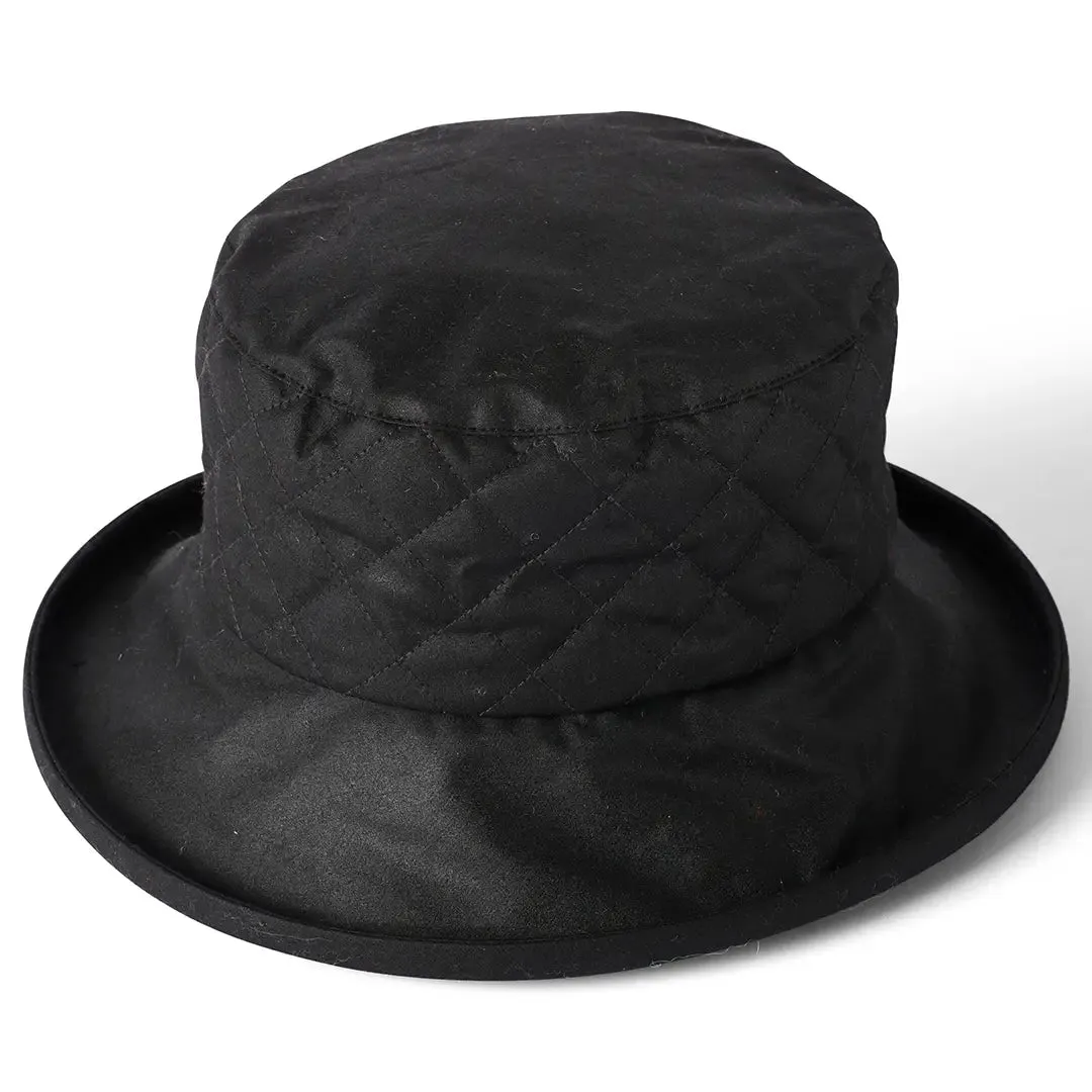 Quilted Ladies British Wax Hat - Black by Failsworth