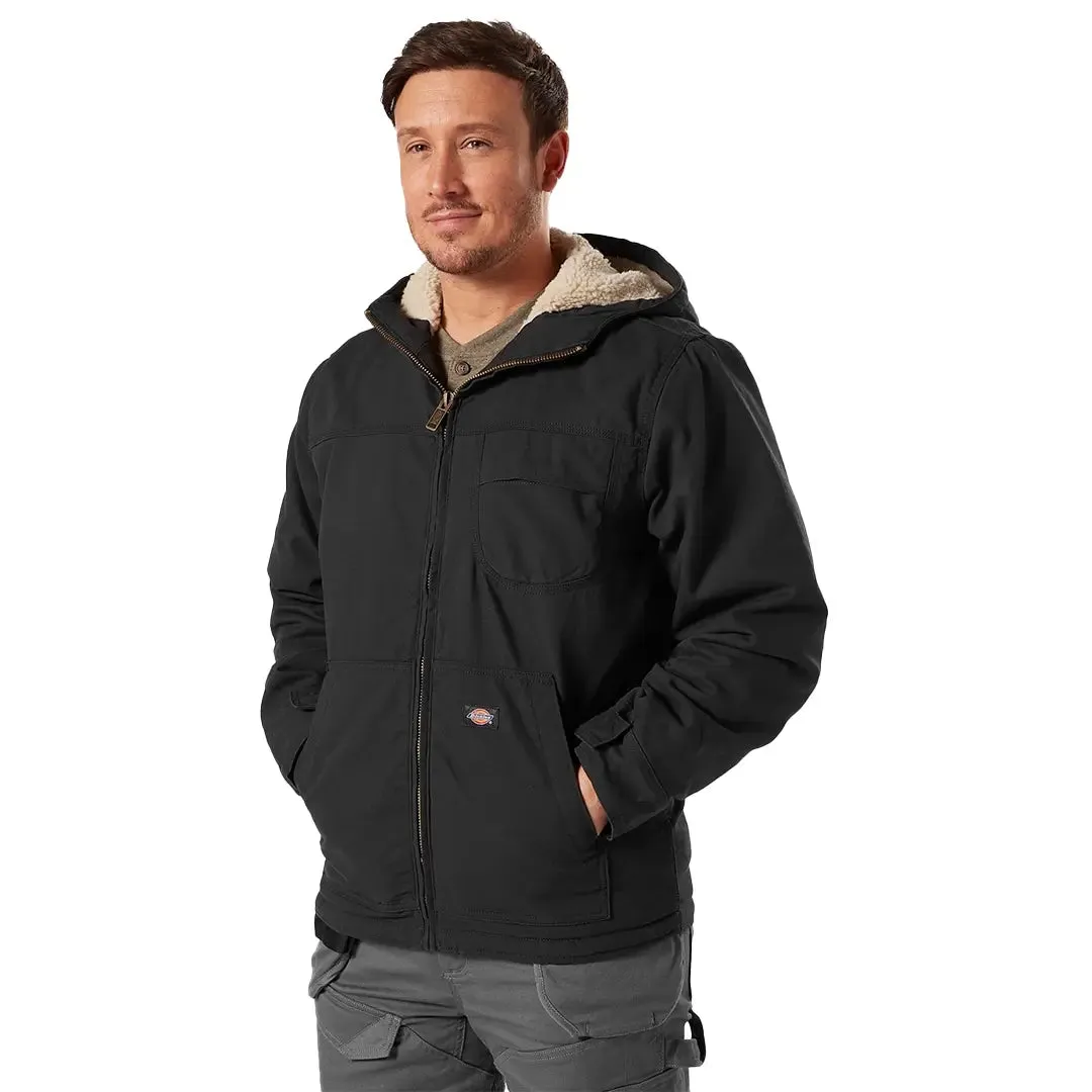 Sherpa Lined Duck Jacket - Rinsed Black by Dickies