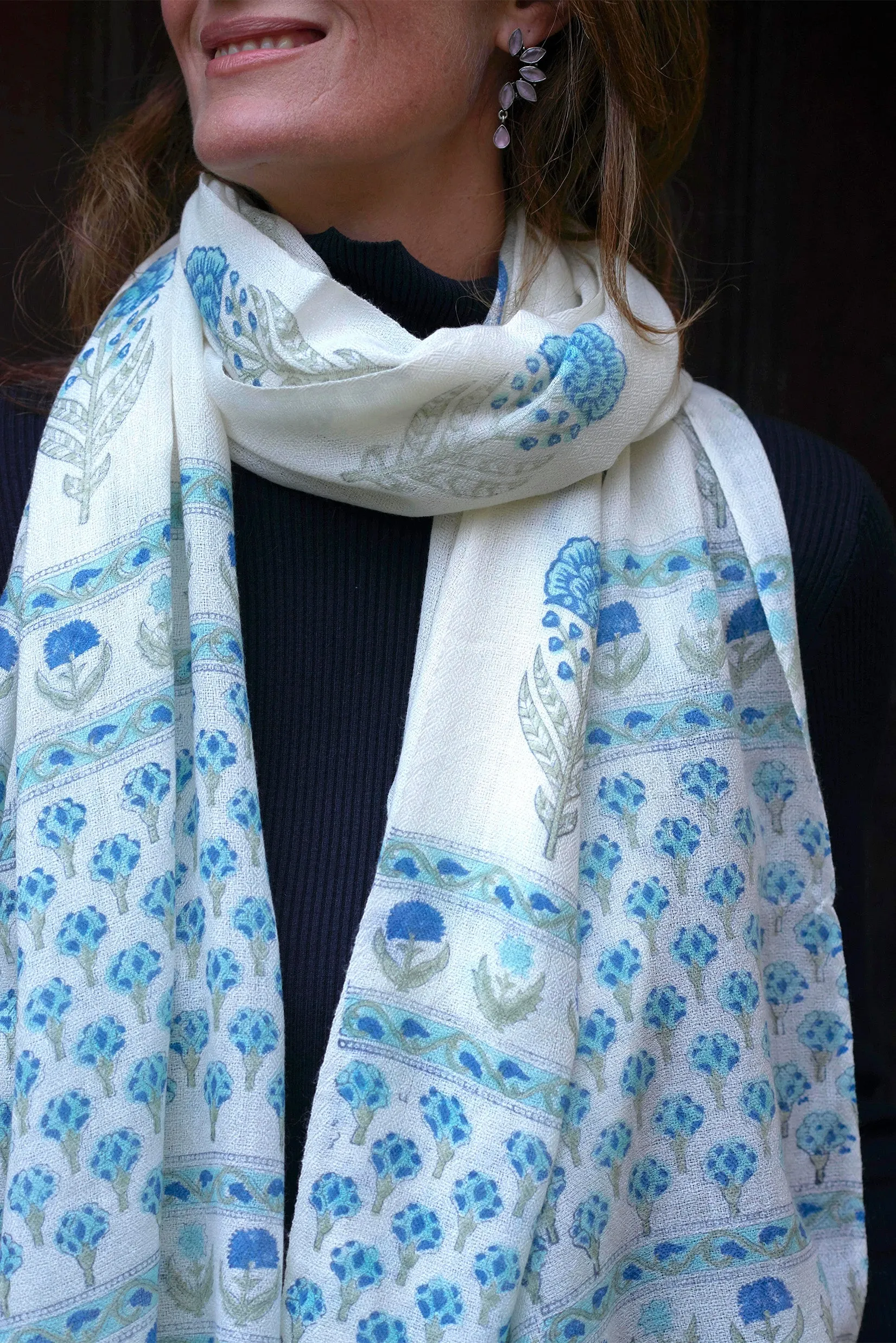 'Sophia' Pure Wool Scarf