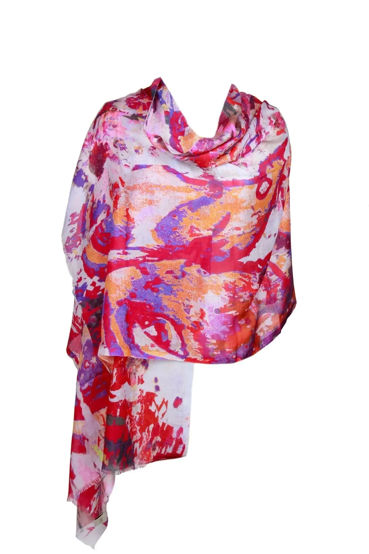 Splatter Colored Scarf