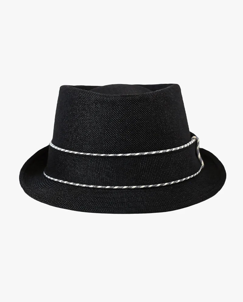 The Hat Depot - Cross Shape Top Paper Straw Fedora