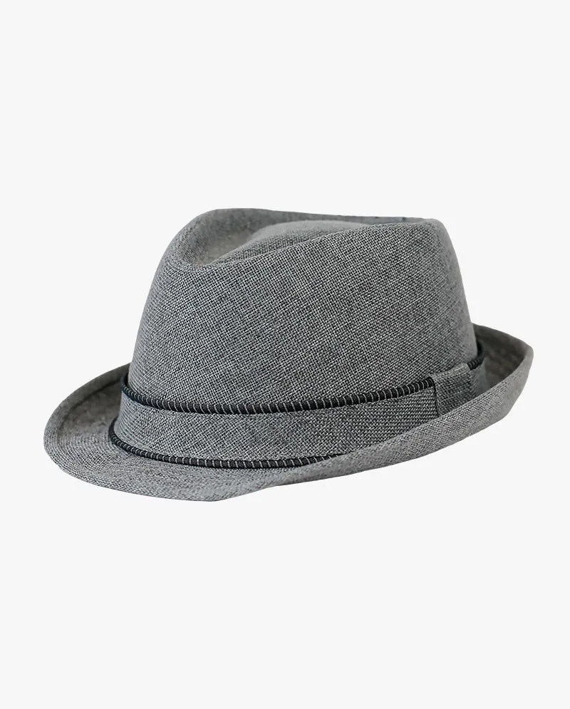 The Hat Depot - Cross Shape Top Paper Straw Fedora